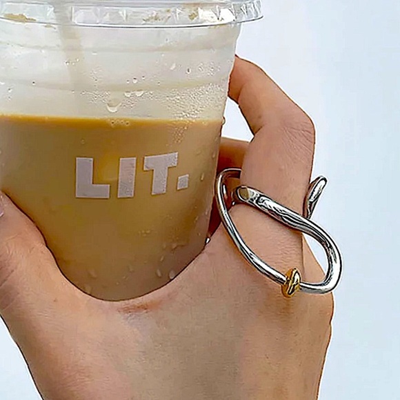 STERLING SILVER IRREGULAR RING - Picture 2 of 3